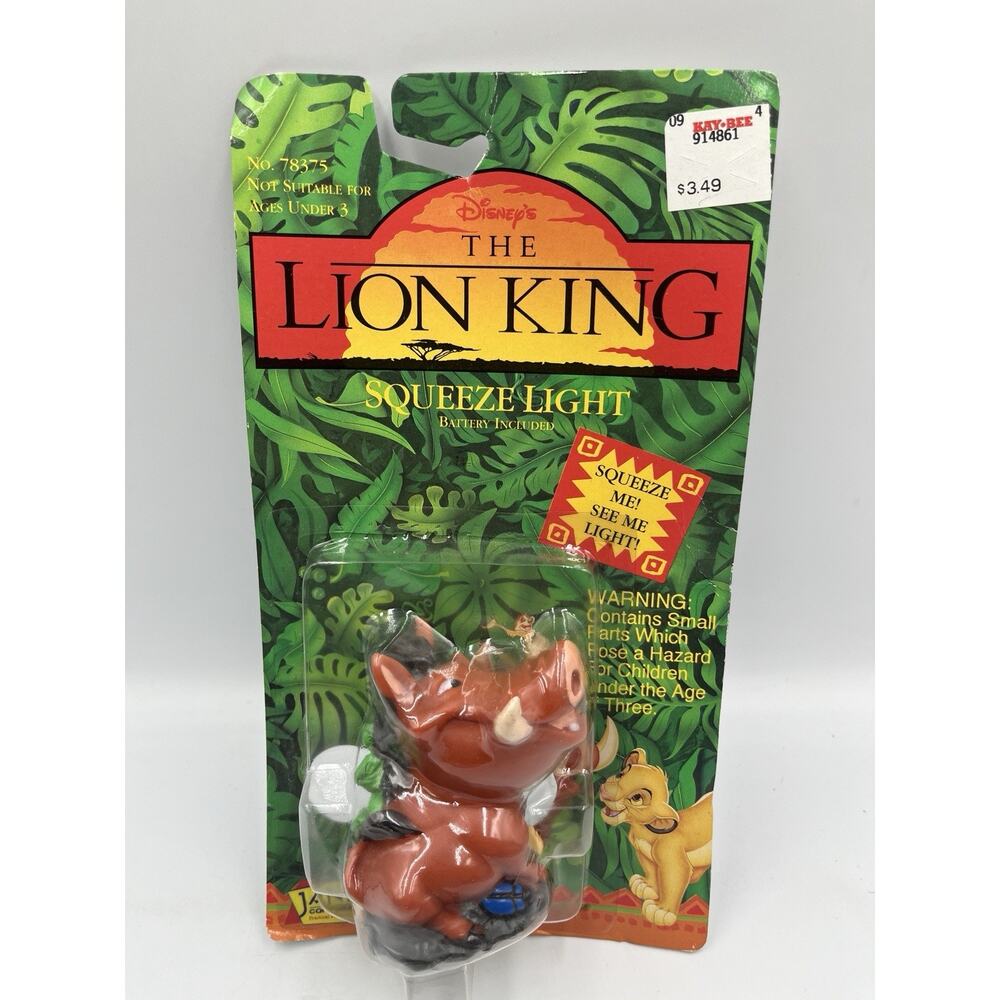 Vintage 1994 Lion King Pumbaa Figure - Sealed!